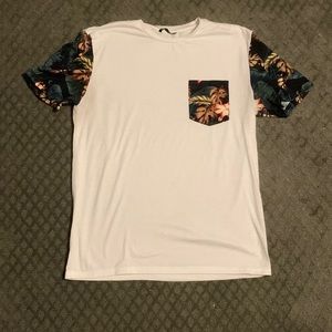 Tropical white tee shirt